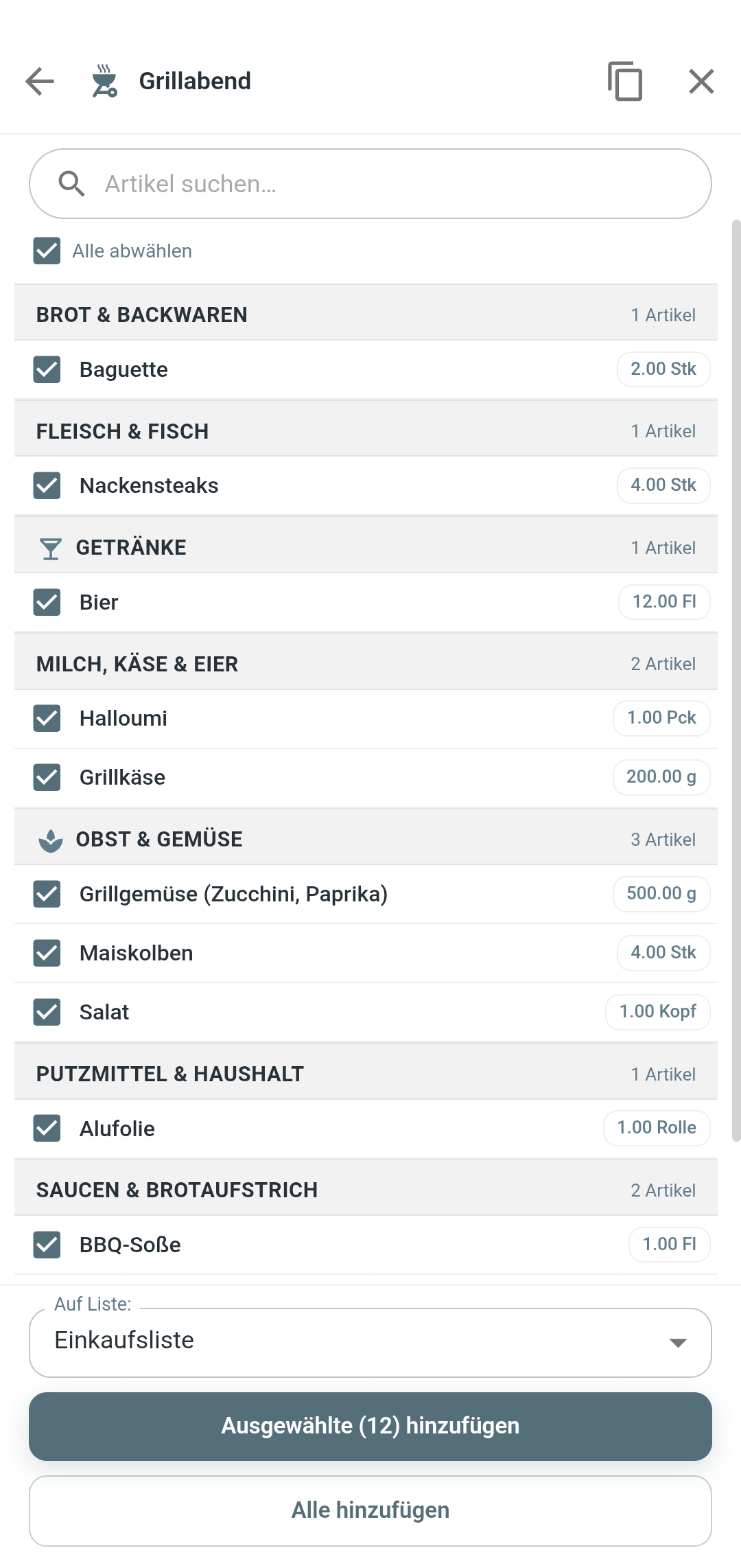 Zuletzt-Tracker in Familea